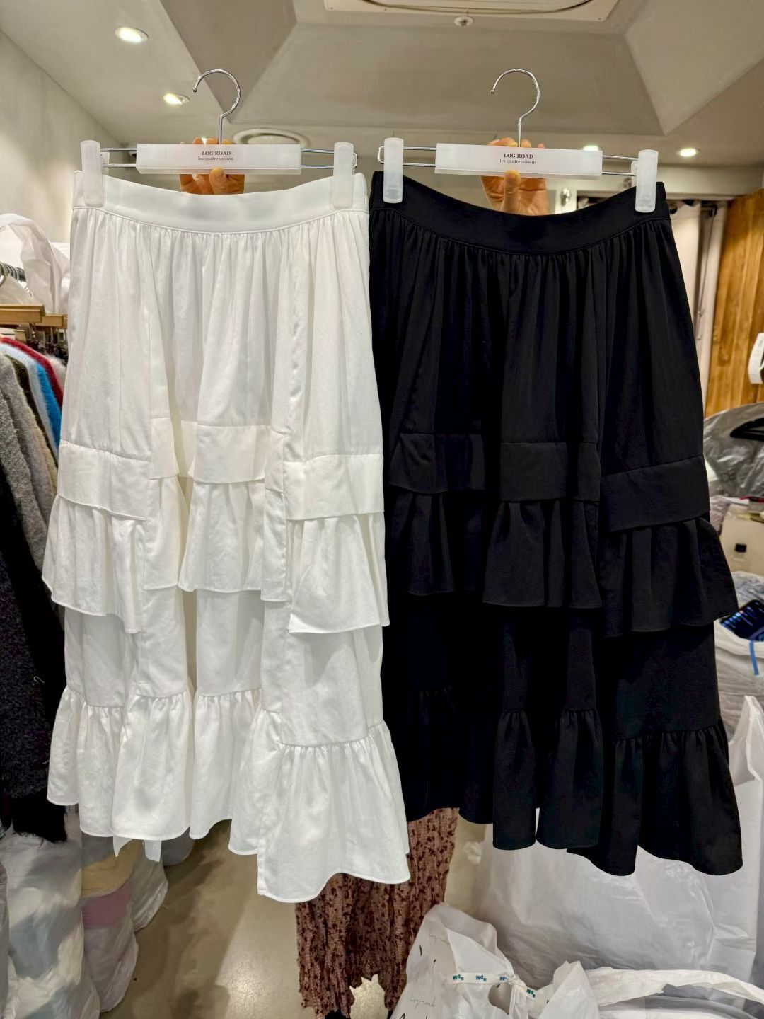 LR6040 木耳邊飾蛋糕裙