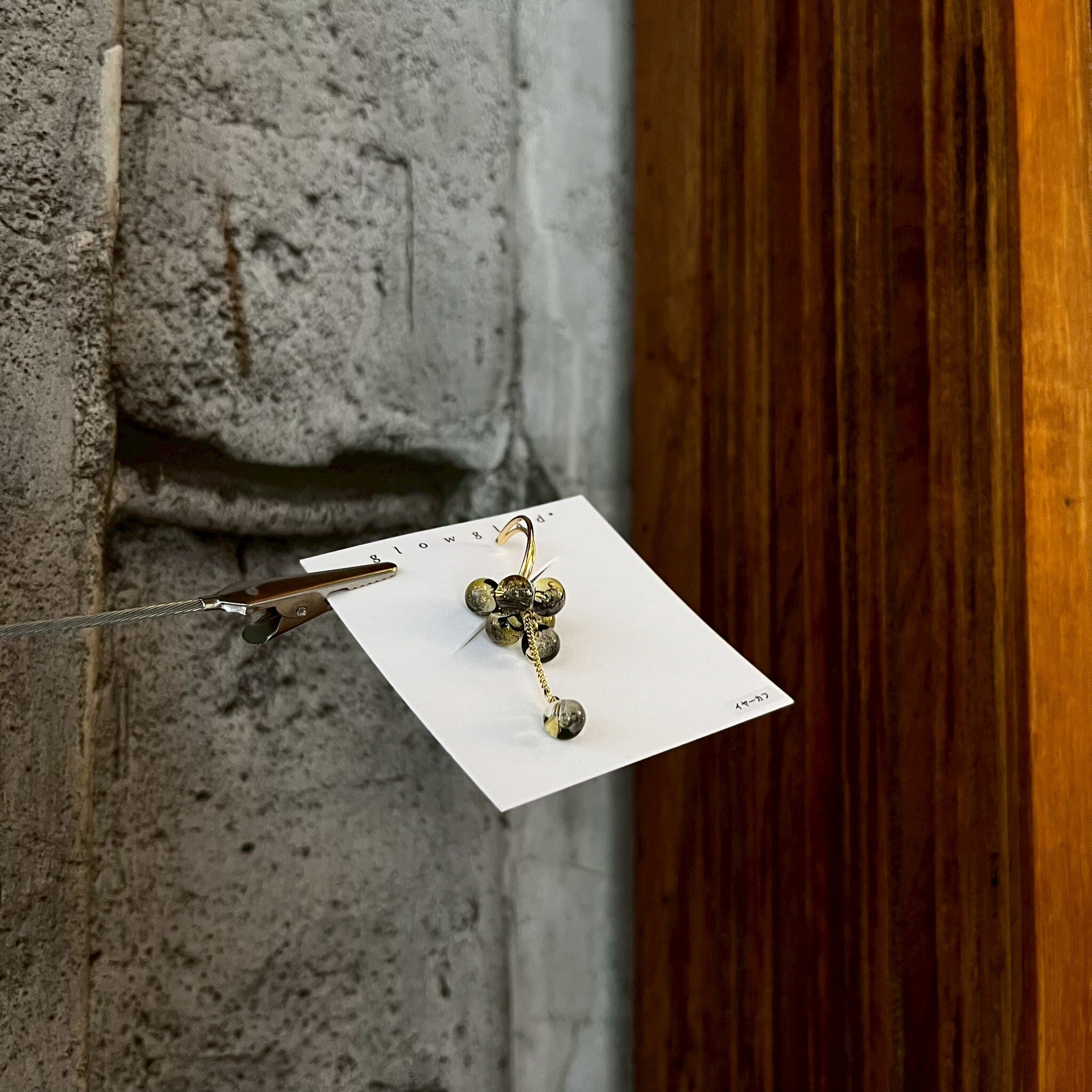 [glowglad] bubble 耳骨夾 | 灰綠 | NO.70