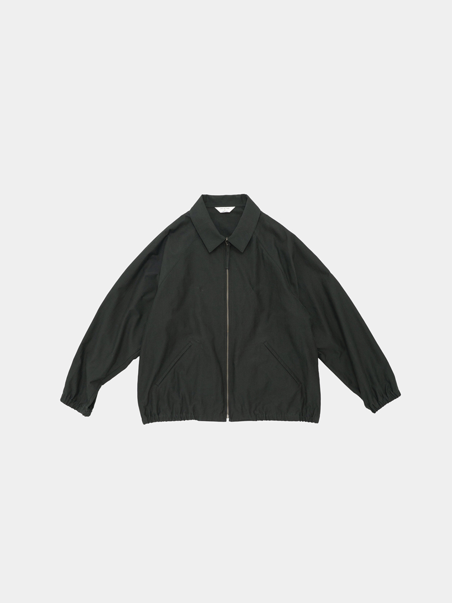 Still By Hand Zip Up Moleskin Blouson Dark Green BL0126