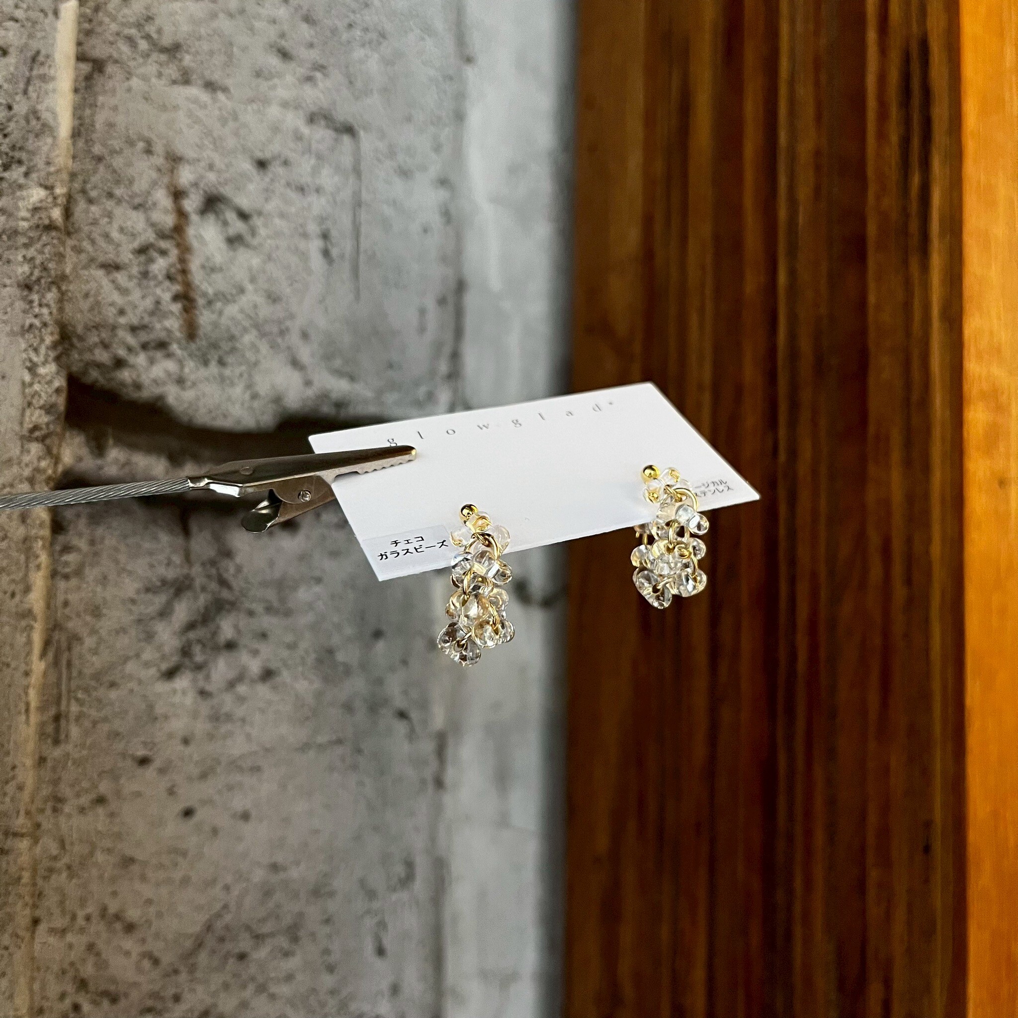 [glowglad] 捷克玻璃珠耳環 | 耳針 | NO.81