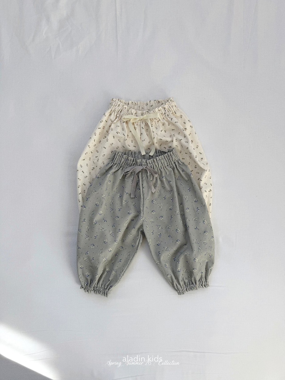 森林碎花縮口褲