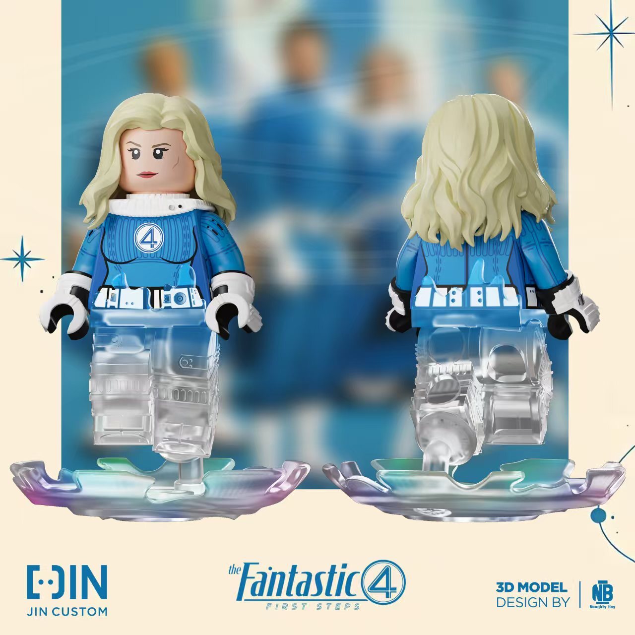 [Jin Custom][Preorder] Fantastic Four - Emerging - Invisible Woman  [PADprinted]