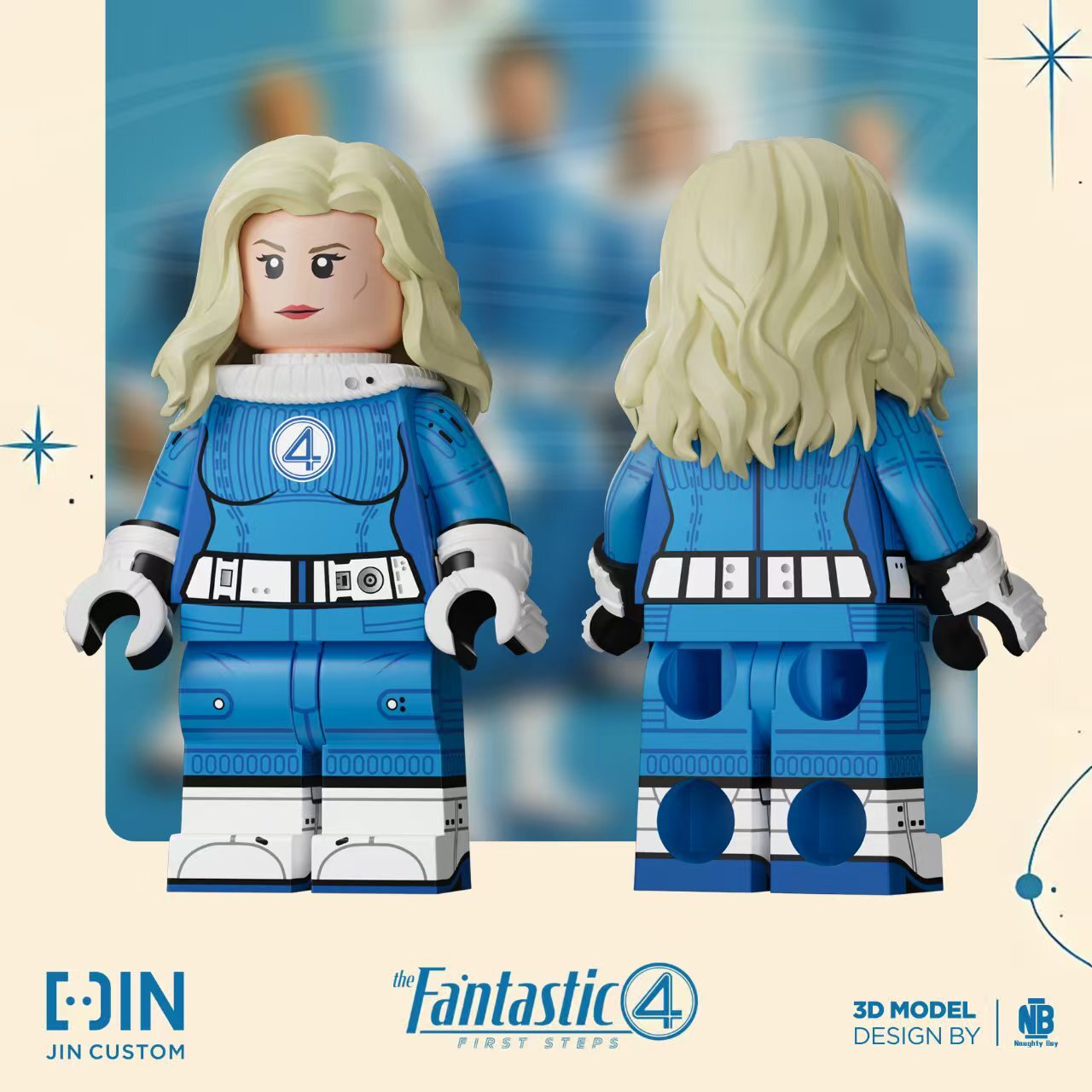 [Jin Custom][Preorder] Fantastic Four - Emerging - Invisible Woman  [PADprinted]