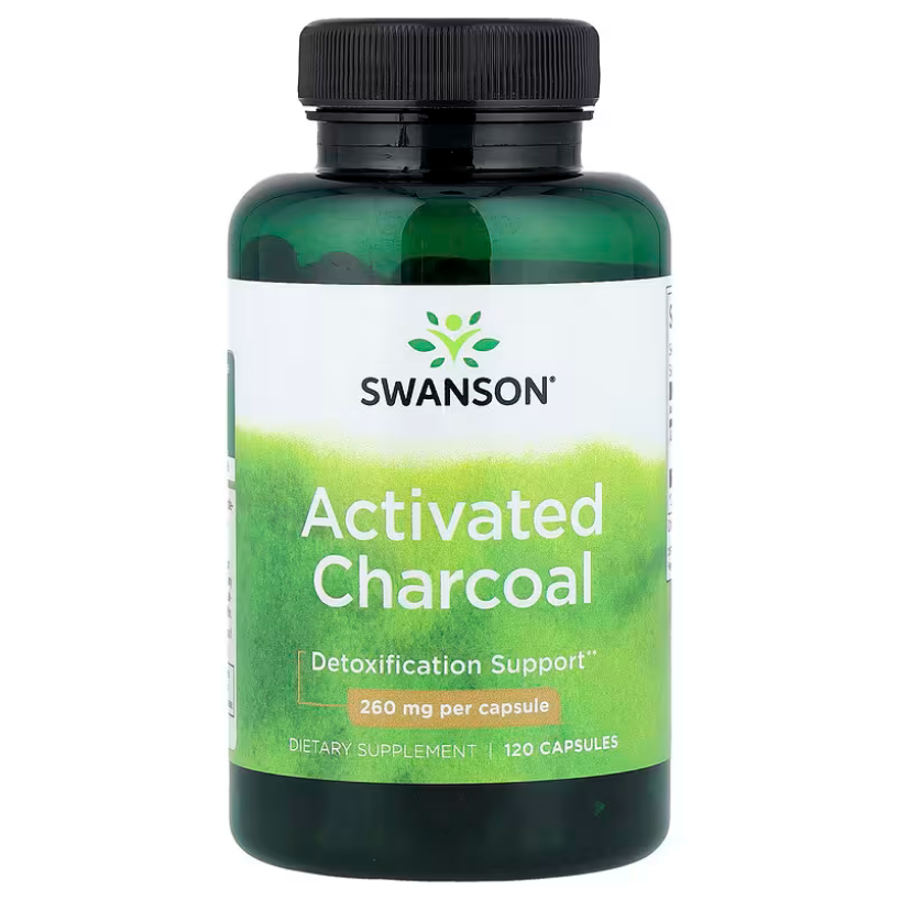 【Swanson】Activated Charcoal 活性碳膠囊 260mg 120顆