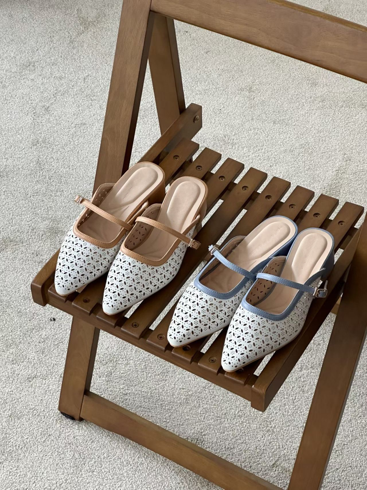 🌟 2026 SS 鏤空透氣尖頭鞋 🌟