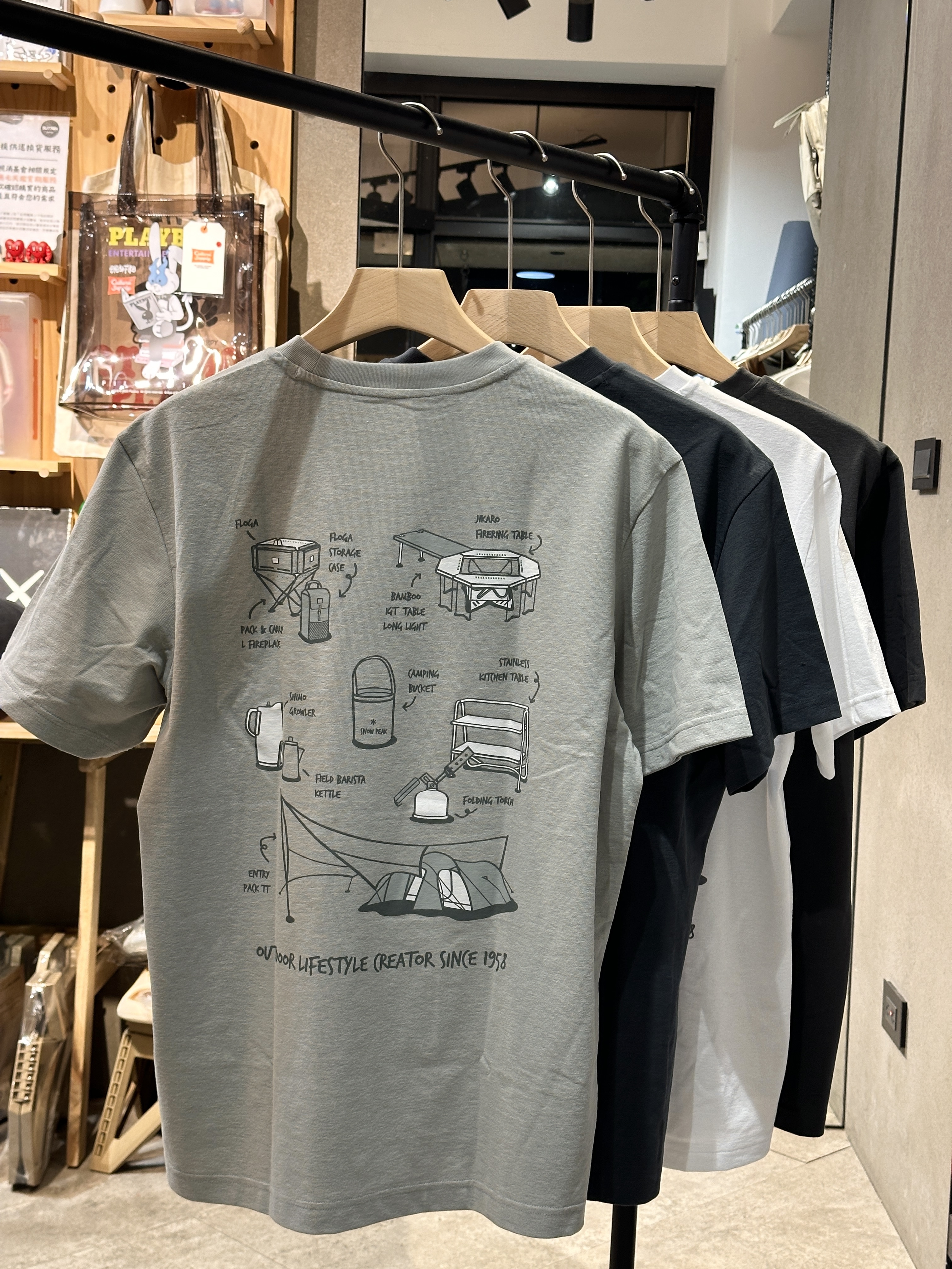 【現貨】snow peak Sorona Gear Short Sleeve T-shirt 速乾材質 露營裝備圖案 短tee S26MUFTS06