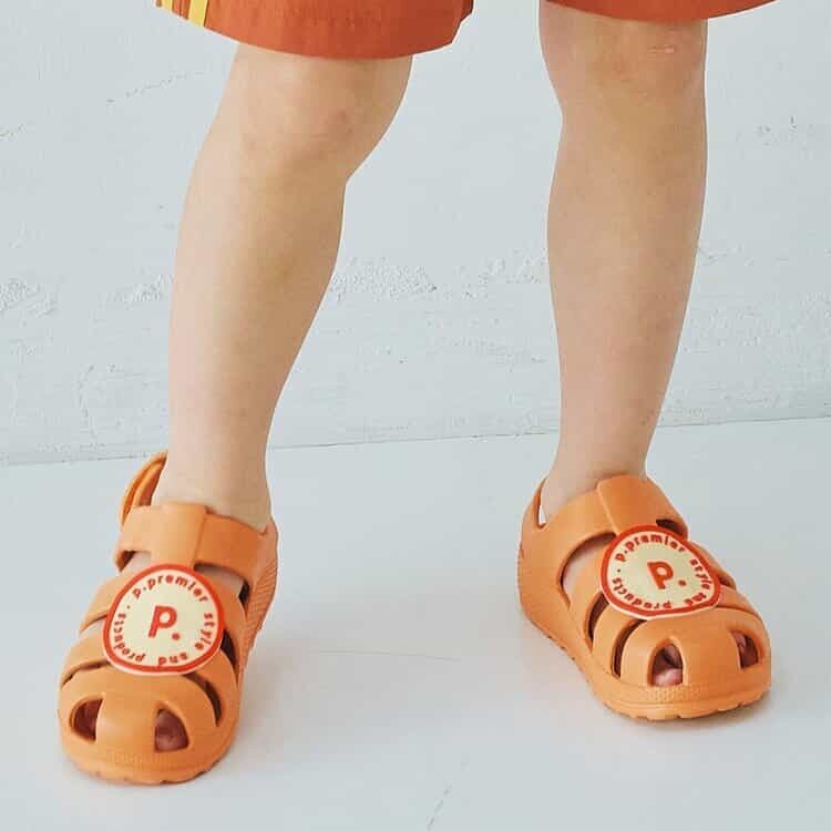 日本 14-19 品牌標誌EVA涼鞋 4色