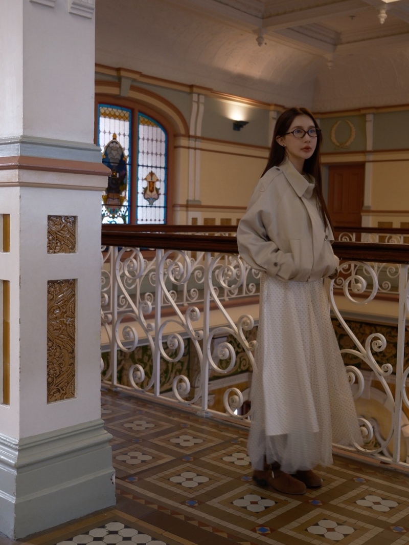 IB933-點點層次裙