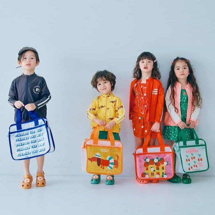 日本 印花游泳防水提包 4色