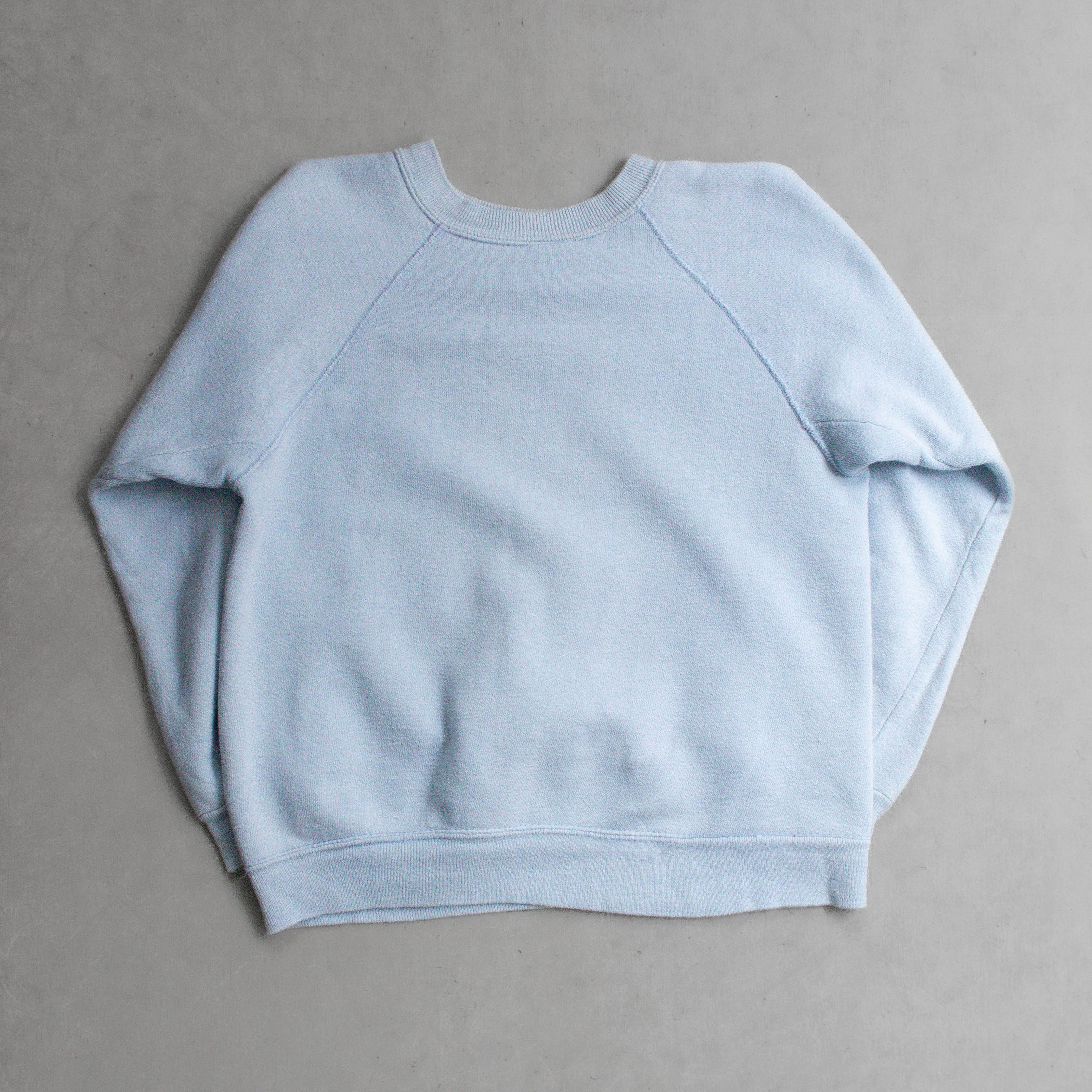 VINTAGE DISNEY SWEATSHIRT 美國製 迪士尼 米奇 淺藍 長袖 大學T 運動衫 S