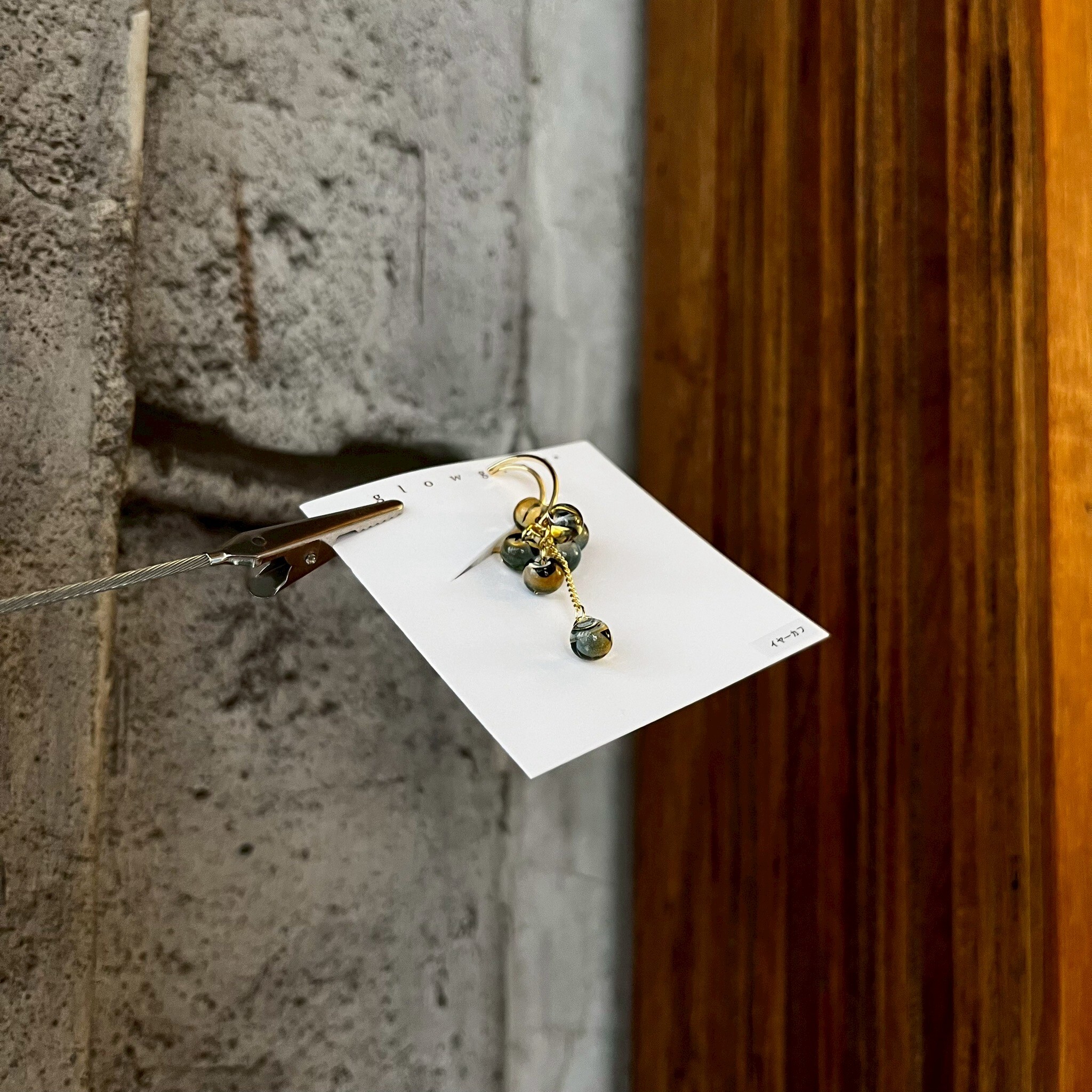 [glowglad] bubble 耳骨夾 | 藍橘色 | NO.124