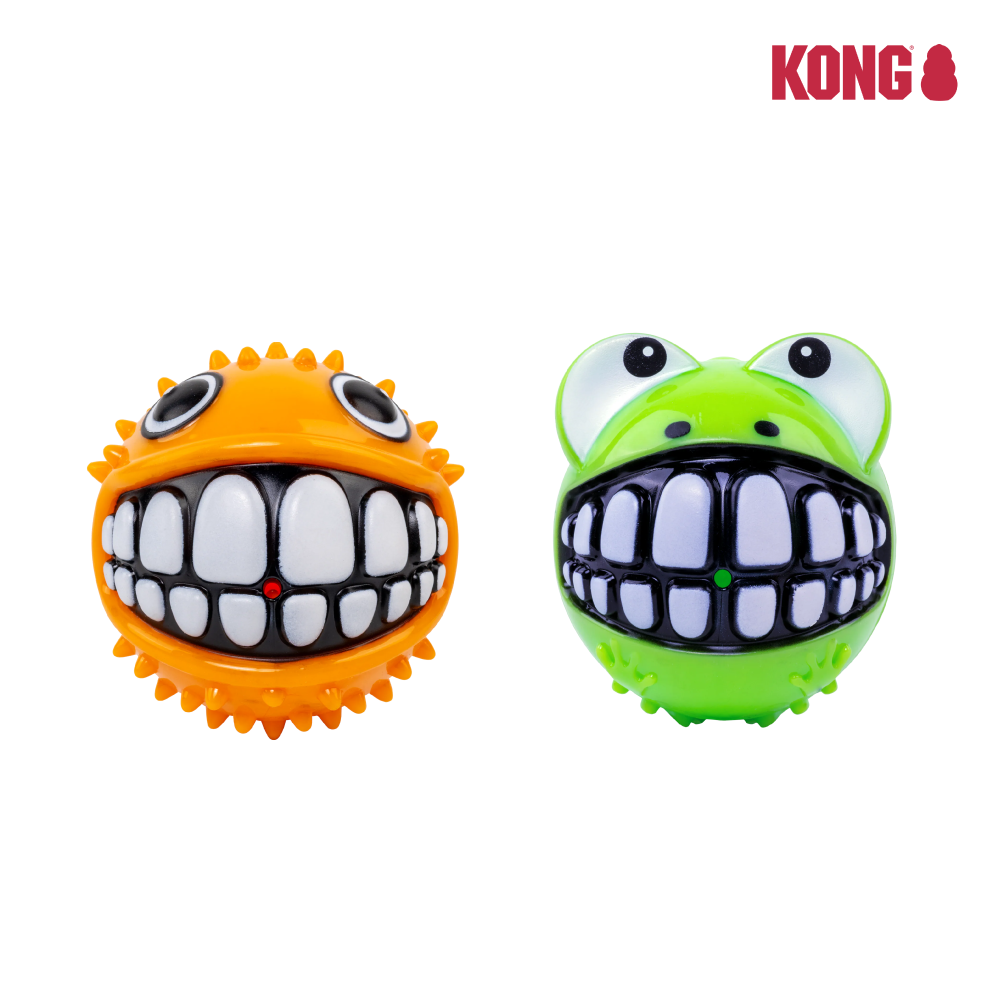 KONG | 搞怪笑臉河豚球/搞怪笑臉青蛙球