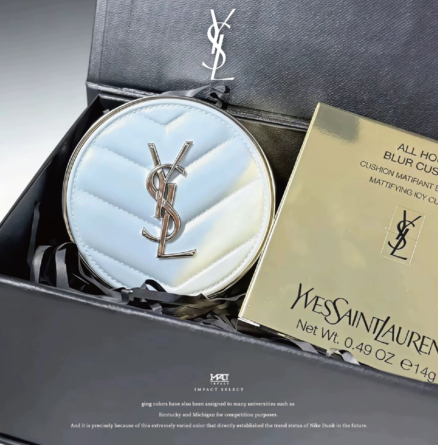 YSL 聖羅蘭 寶寶藍氣墊 水蜜粉 控油 霧面 海外限定