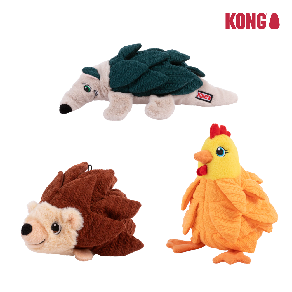 KONG | 多層立體藏食玩具 犰狳/刺蝟/母雞 - 藏食玩具