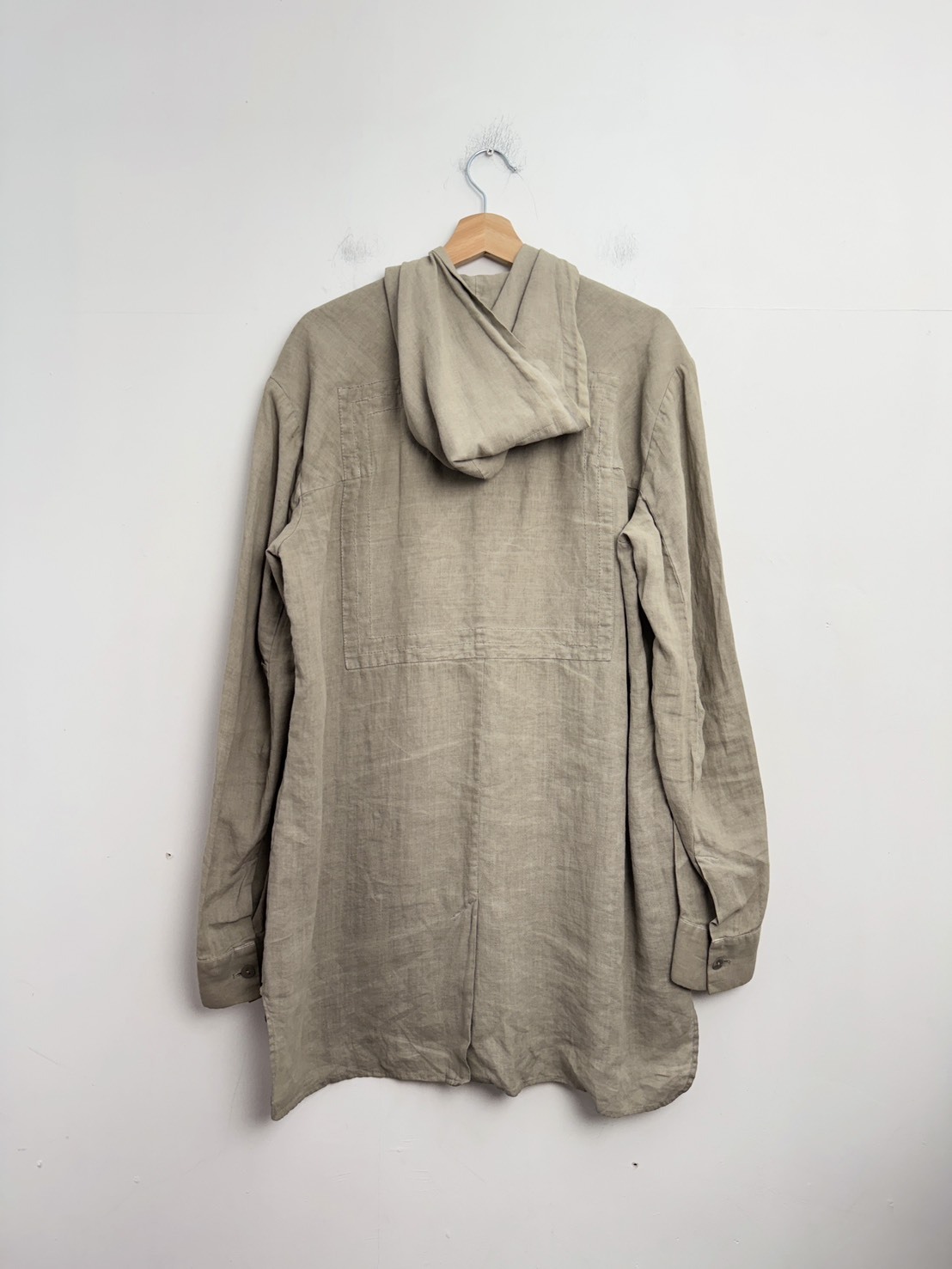 MASNADA HOODED SHIRT COAT SIZE 32