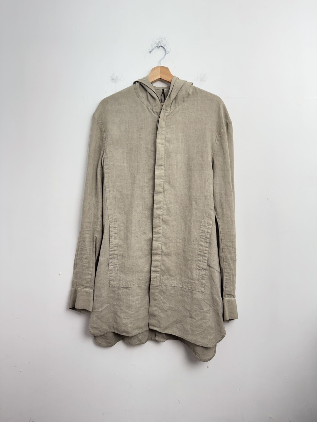 MASNADA HOODED SHIRT COAT SIZE 32