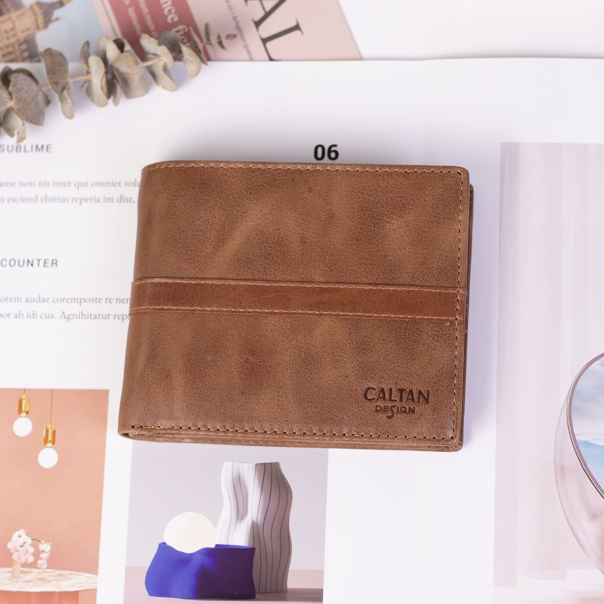 『新品上市』老爺有喜  型男簡約大方真皮短夾(074136lt)