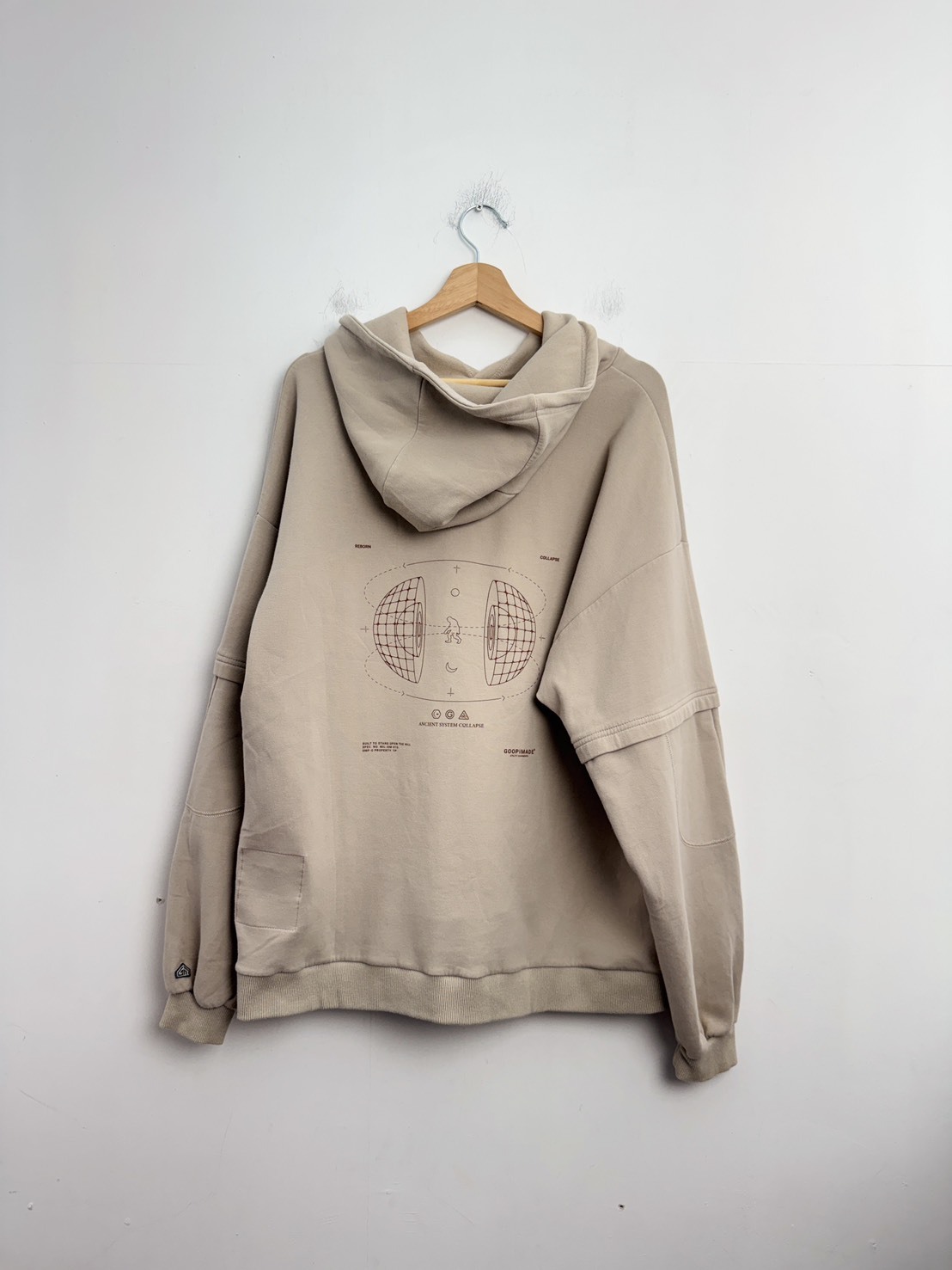 GOOPiMADE 21A/W H.L5S Combinatorics Logo Hoodie SIZE 2