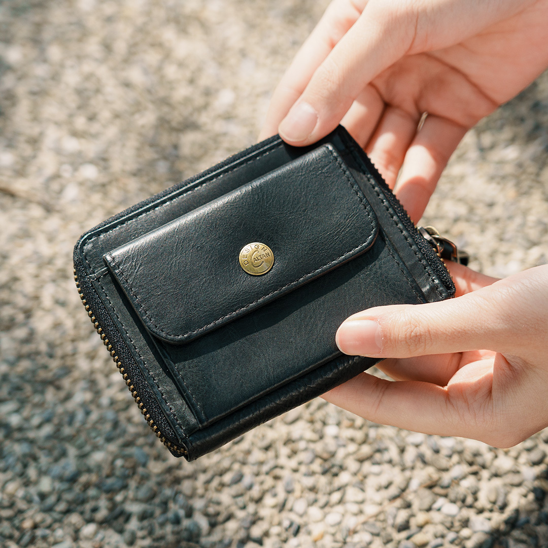 『新品上市』老爺有喜 古典雙層零錢包(075020bk)