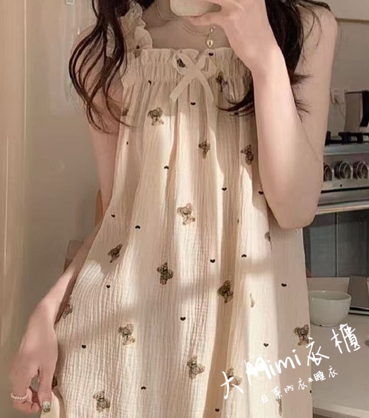 小熊居家睡裙