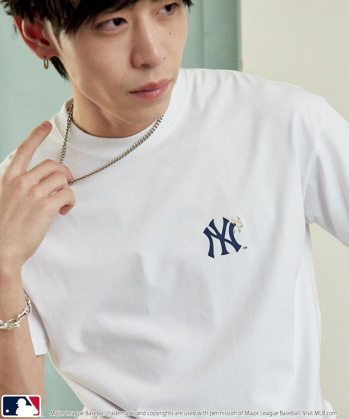 日本 MLB x Publux 別注 Flower Logo T-Shirt