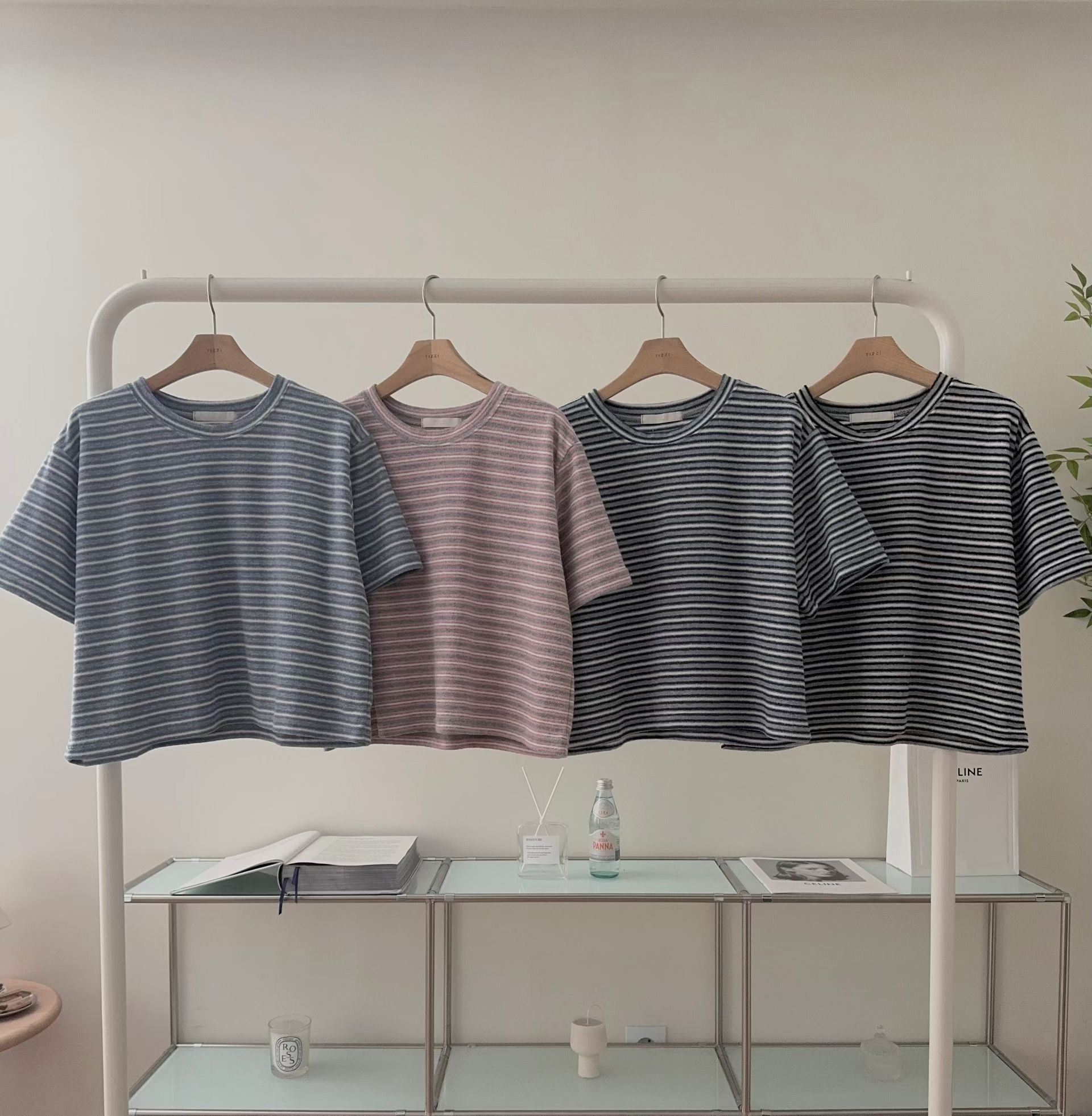 TZ2601 橫間短版Tee