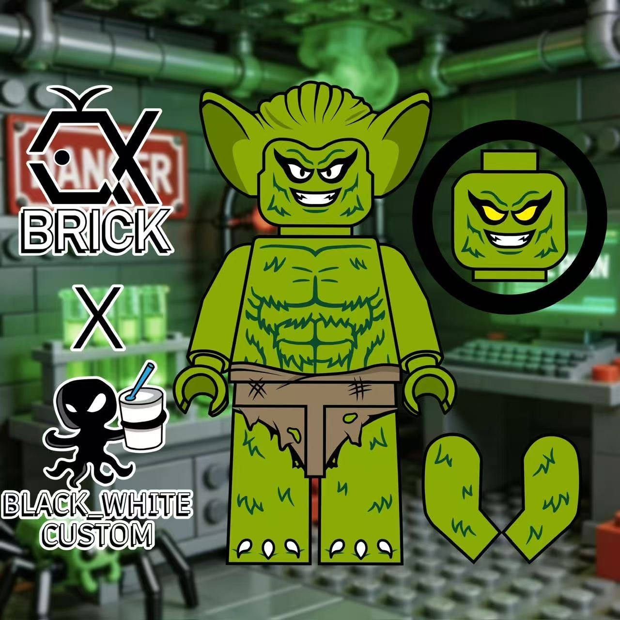 【預訂】【QX Brick x Black_White Custom】豺狼