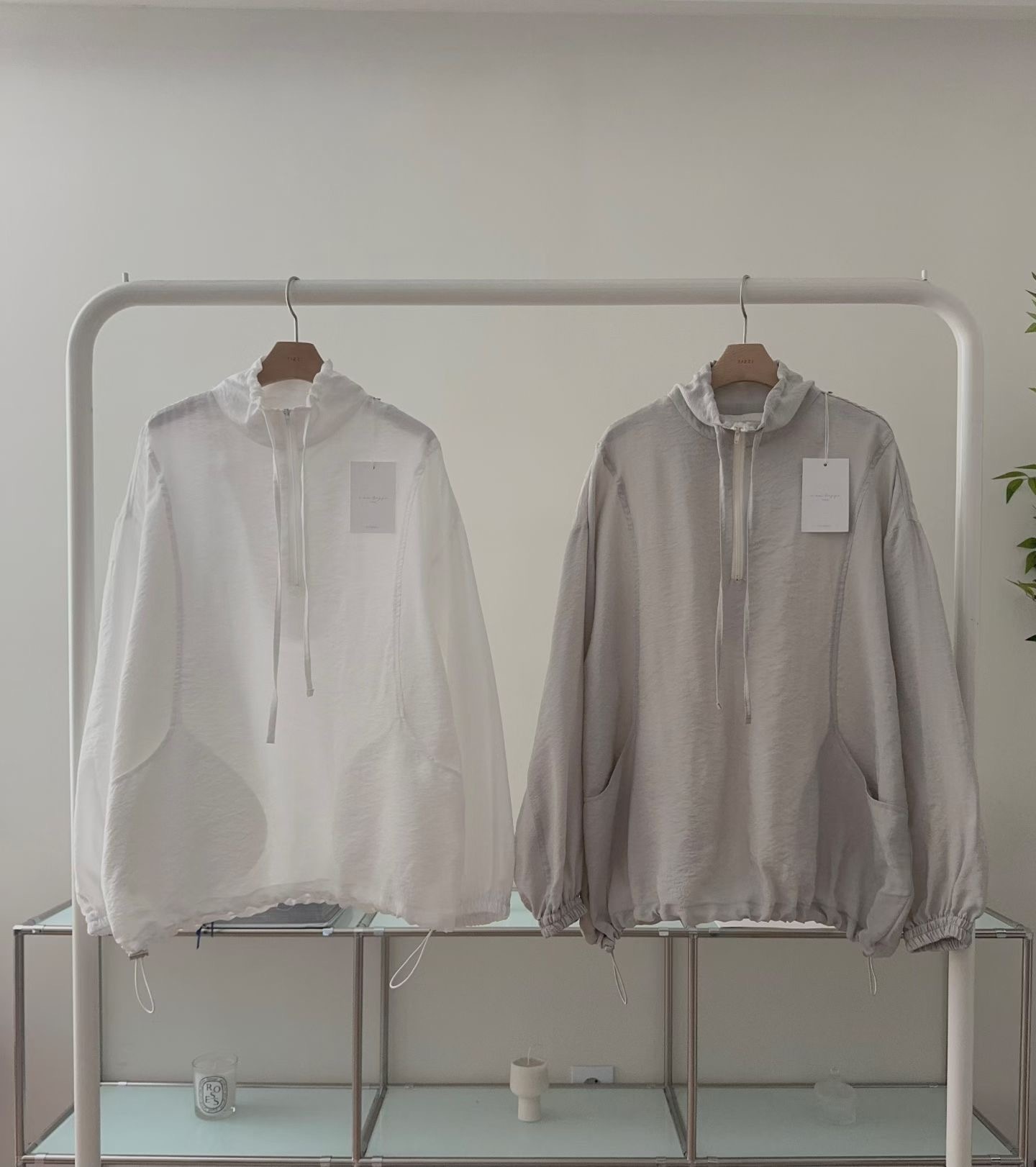 TZ2611 half zip-up wind JK