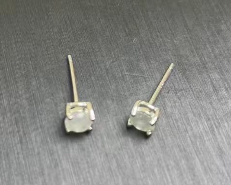 AB260308-S54-翡翠蛋面耳飾s925-(預計4月中到貨)(只限尖沙咀門市自取不包郵)