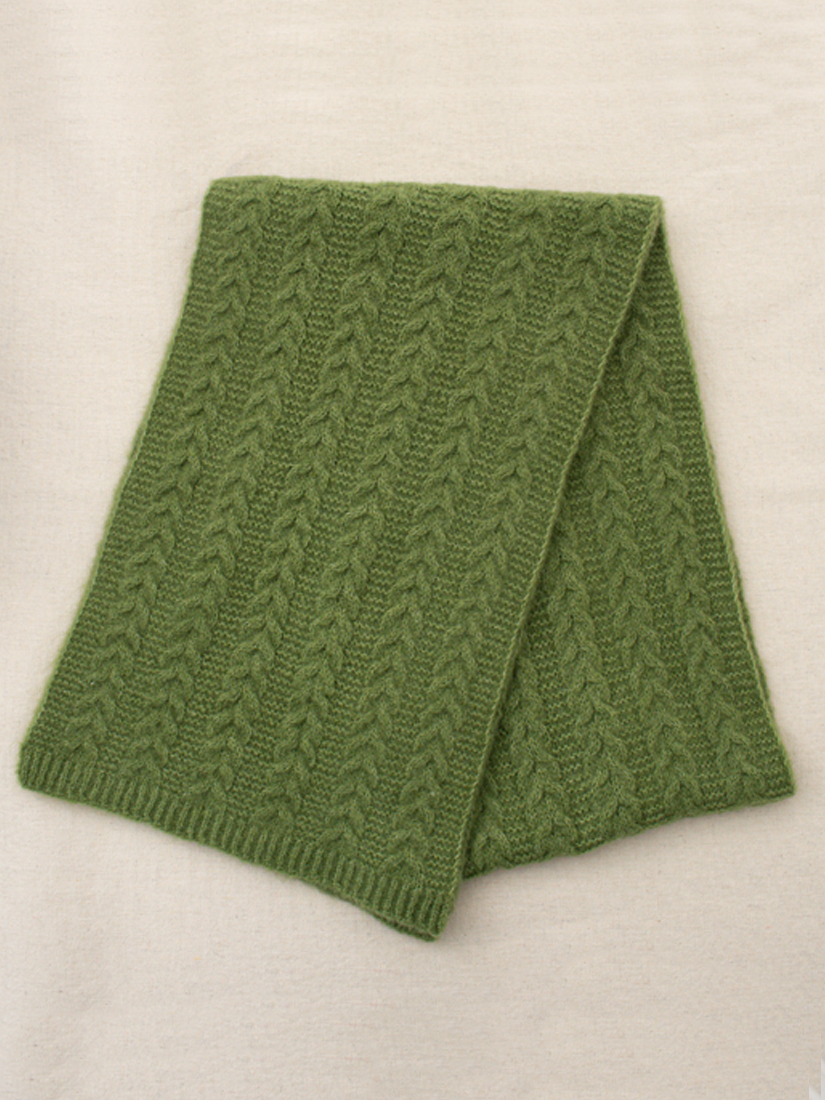 簡單日子編織麻花圍巾