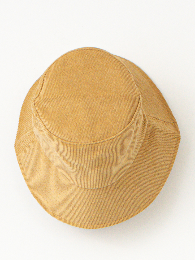 簡約條絨漁夫帽