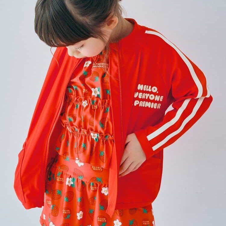 日本 90-140 拉鍊式防曬泳衣外套 4色