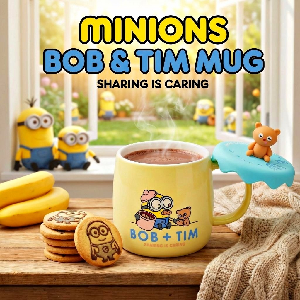 迷你兵團 | 陶瓷碗連 3D杯蓋套裝