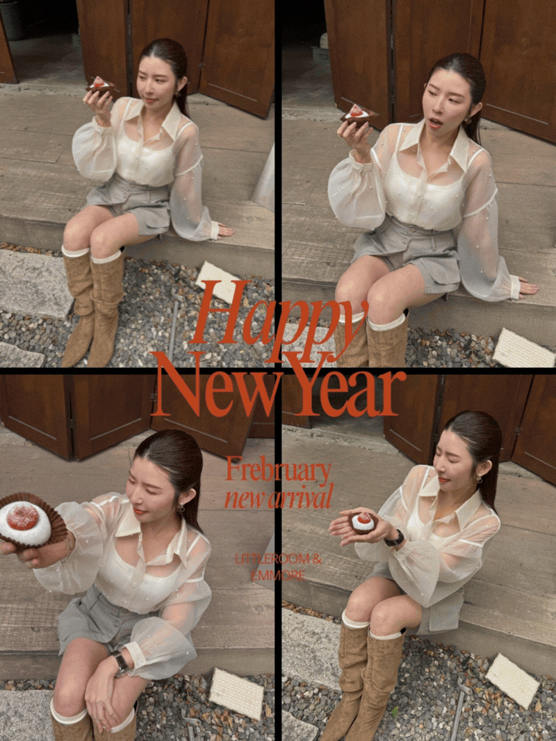 A3274-滿版釘珠麻紗襯衫