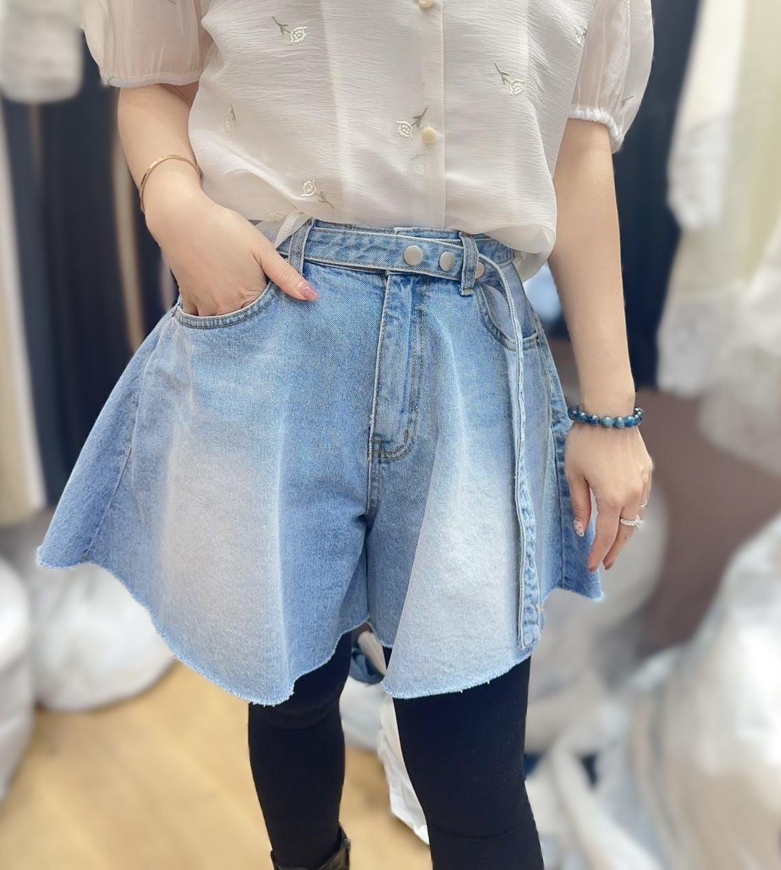 OT02 S:腰 26 Hip 52 長15 M:腰 27 Hip 53 長15.5 L:腰28hip54 長16$399[一口價]