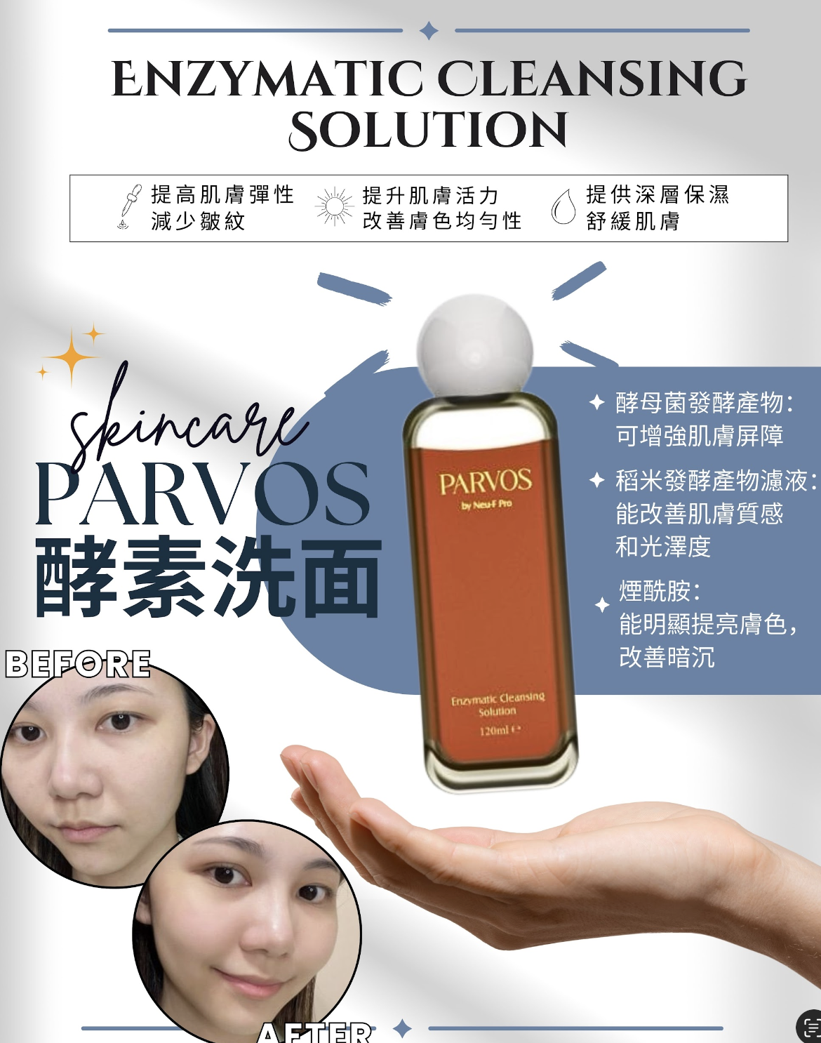 0309BB02-護膚品SKC-Enzymatic Cleansing Solution 酵素洗面素 買二送二，共四枝，送多功能潔面儀（A2）