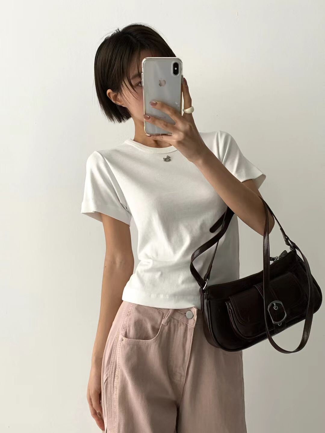 小木馬徽章短袖T