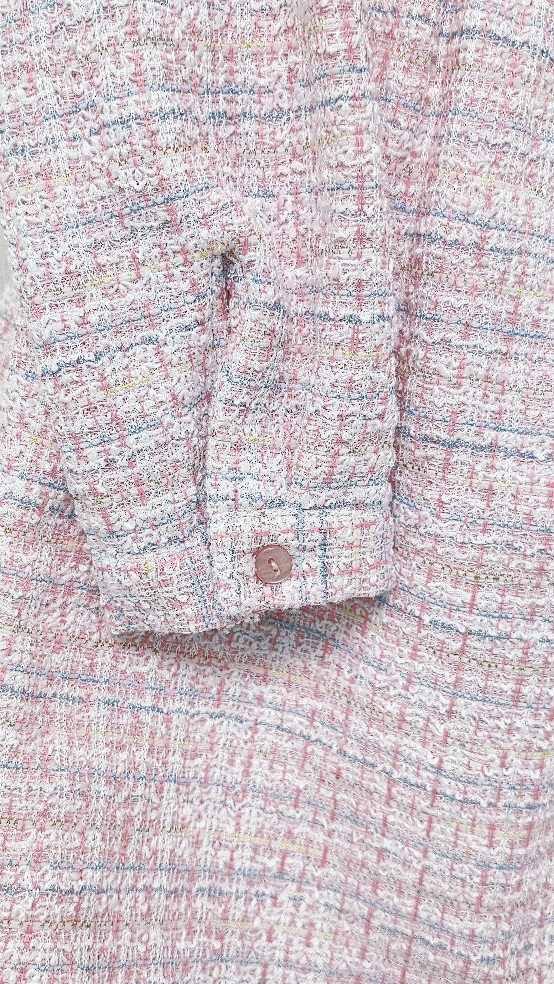 Gina 粉色雙領小香風連身裙