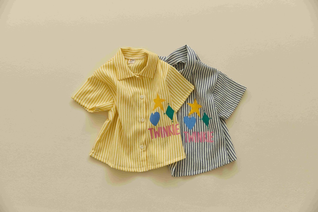 正韓夏Orangemom 兩色twinkle有領上衣