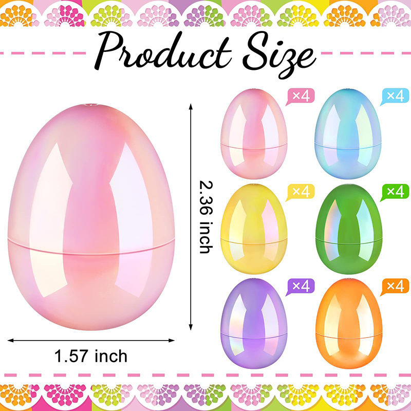 復活節彩蛋 七彩鍍彩蛋 (24pcs) EST2601