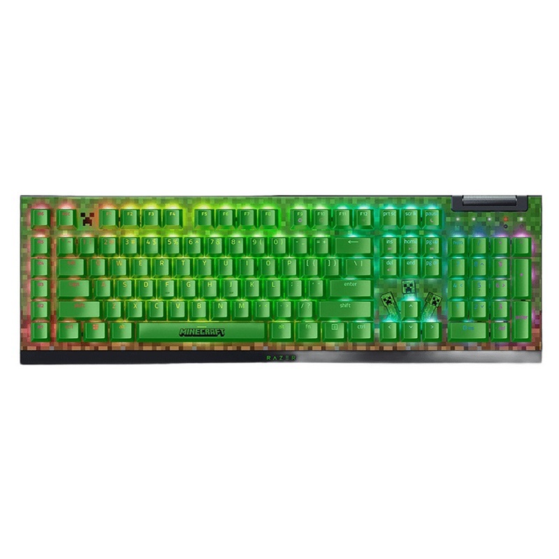 雷蛇 BlackWidow黑寡婦V4X【綠軸】蜘幻彩版有線機械式RGB鍵盤/RZ03-04704100-R3M1