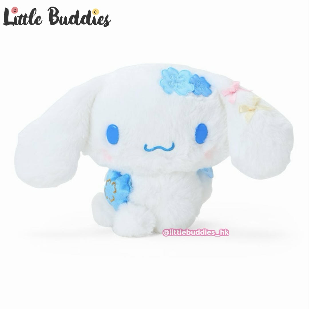 日本 Sanrio Cinnamoroll 玉桂狗 生日 四葉草系列 - 側坐公仔