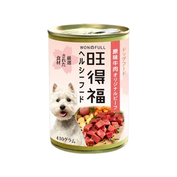 【旺得福Won & Full】原味狗罐系列(大狗罐/成犬適用)410g-牛肉/雞肉