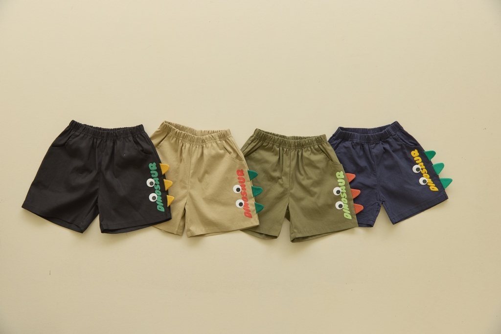 正韓夏Orangemom  四色恐龍短褲