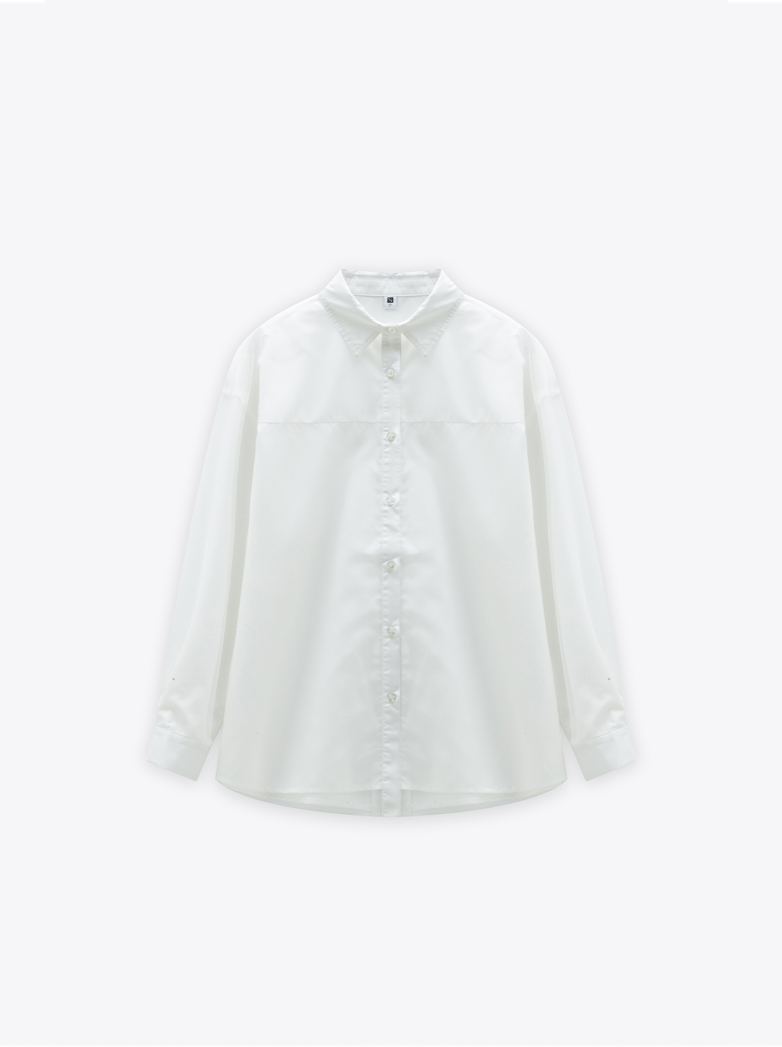 薄霧感網紗外罩長袖襯衫