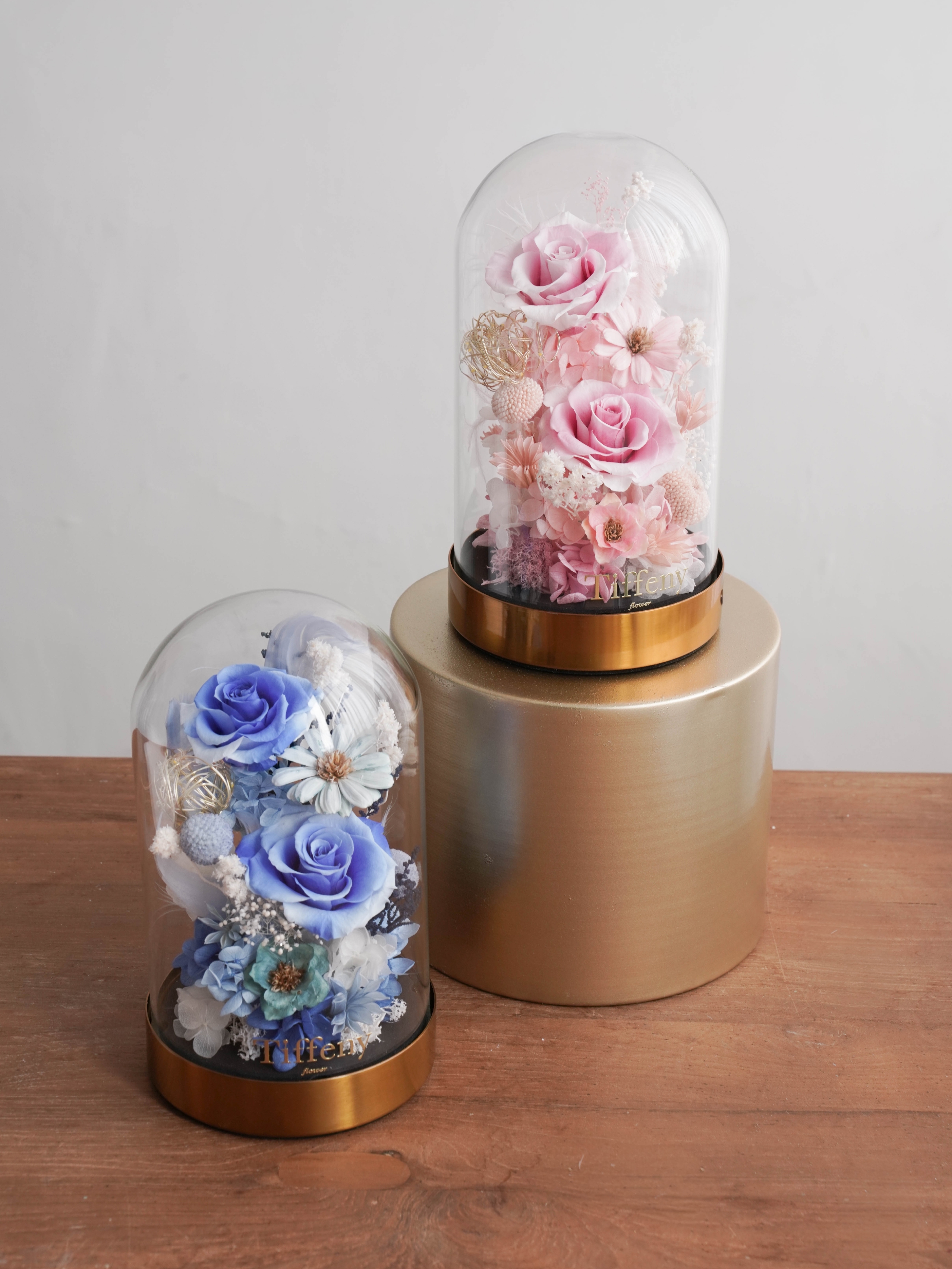 頂級永生花玻璃罩 / M /