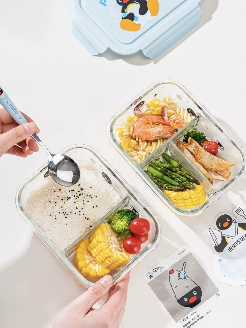 PINGU 企鵝家族 玻璃保鮮盒