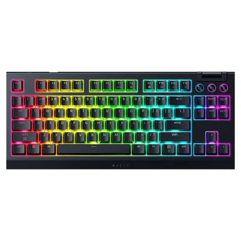 Razer 雷蛇 黑寡婦蜘幻彩版無線鍵盤V4 TKL-橘軸鍵盤(英文)/RZ03-05480100-R3M1