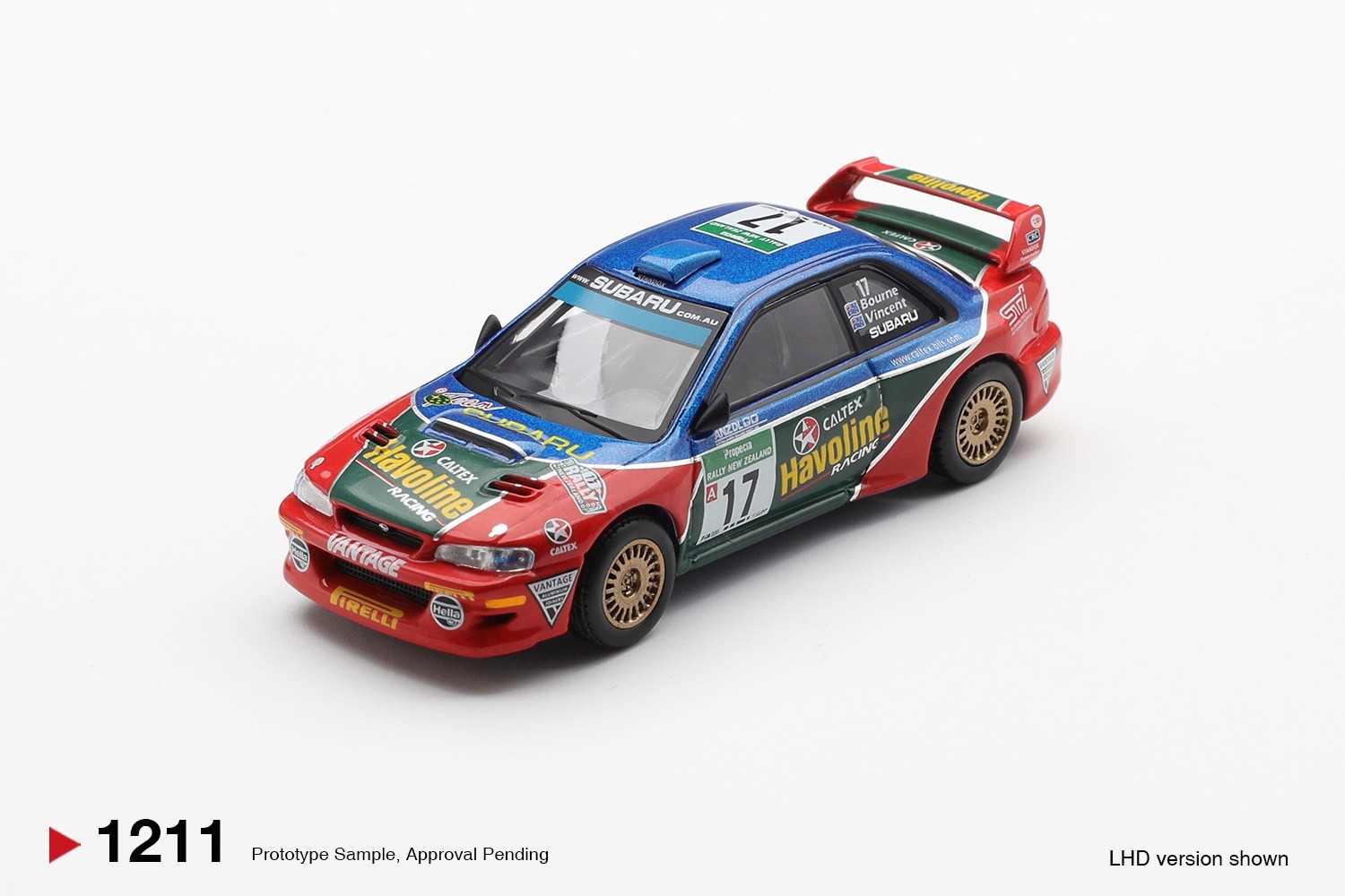 [預訂] Mini GT Subaru Impreza WRC98 #17 2000 Rally New Zealand