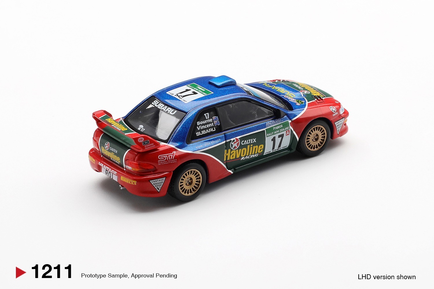 [預訂] Mini GT Subaru Impreza WRC98 #17 2000 Rally New Zealand